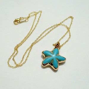 2/$22☆Turquoise starfish necklace
